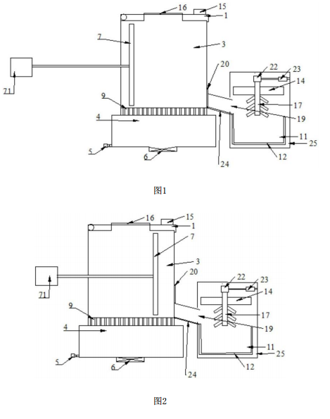 環(huán)保型固廢處理器的一種結構示意圖 環(huán)保型固廢處理器的一種結構示意圖